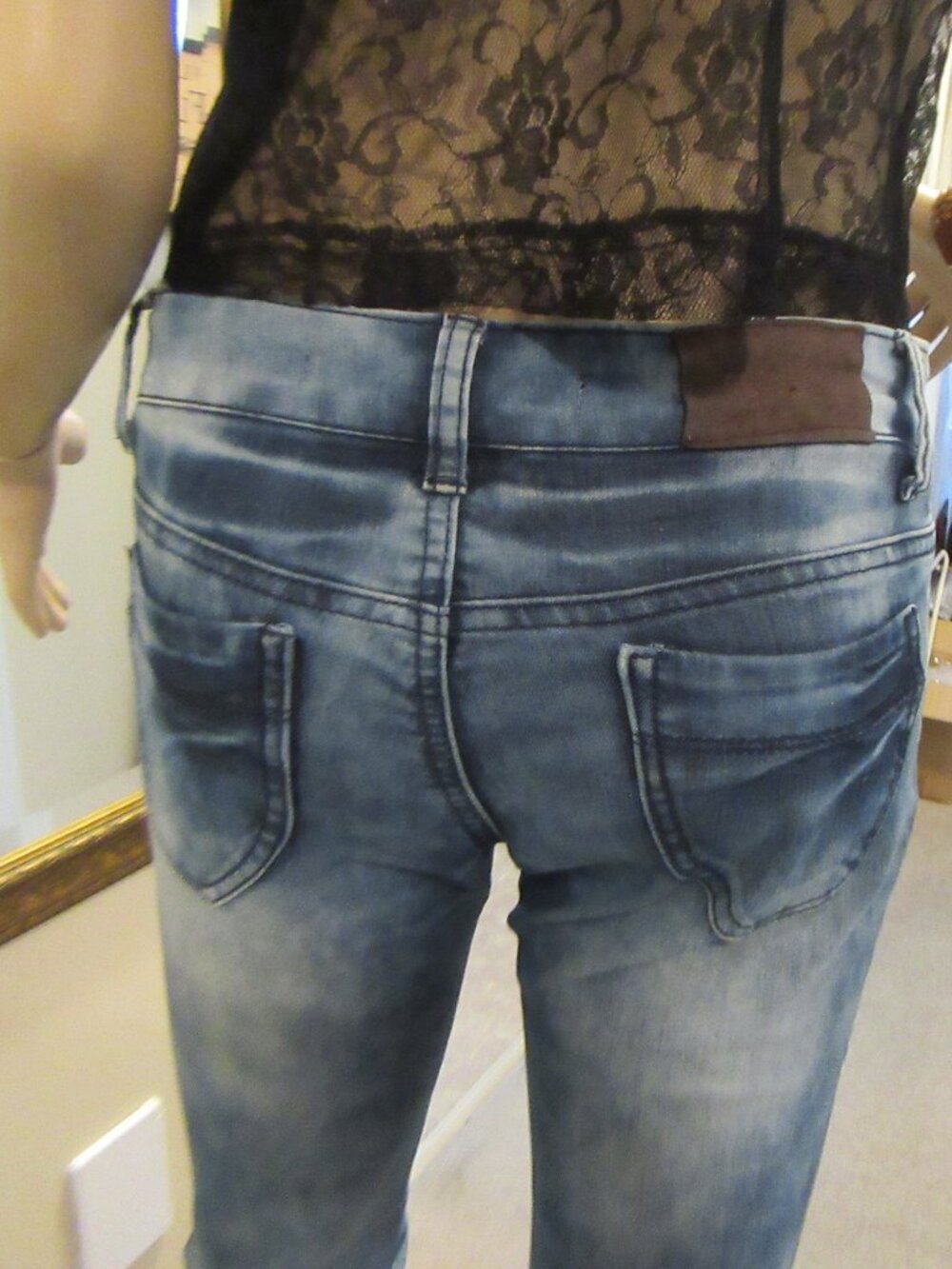 Ladies Jeans Three Toned Blue As is Urban Behavior